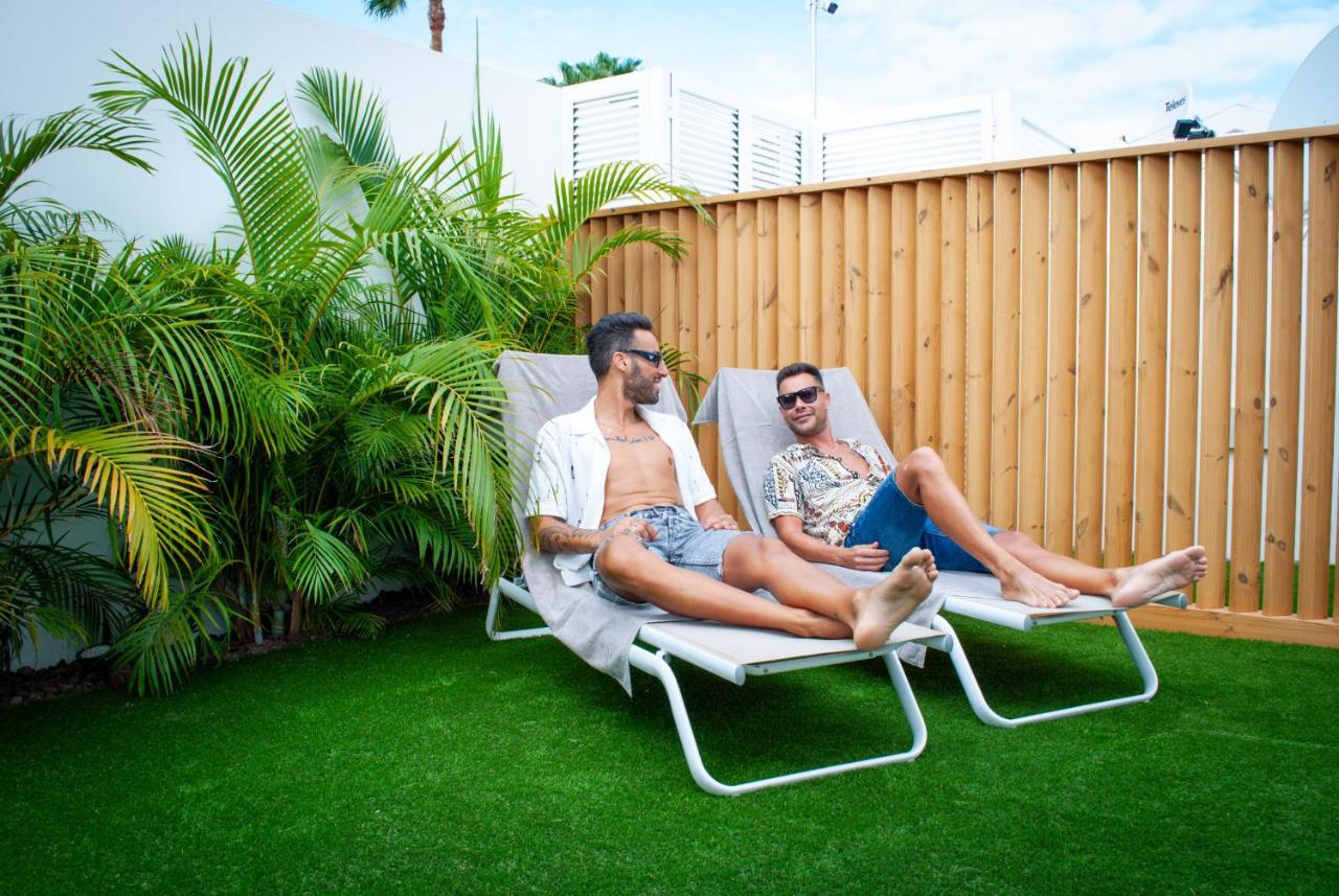 Mar Bianco - Gay Men Only Aparthotel มาสปาโลมาส ภายนอก รูปภาพ