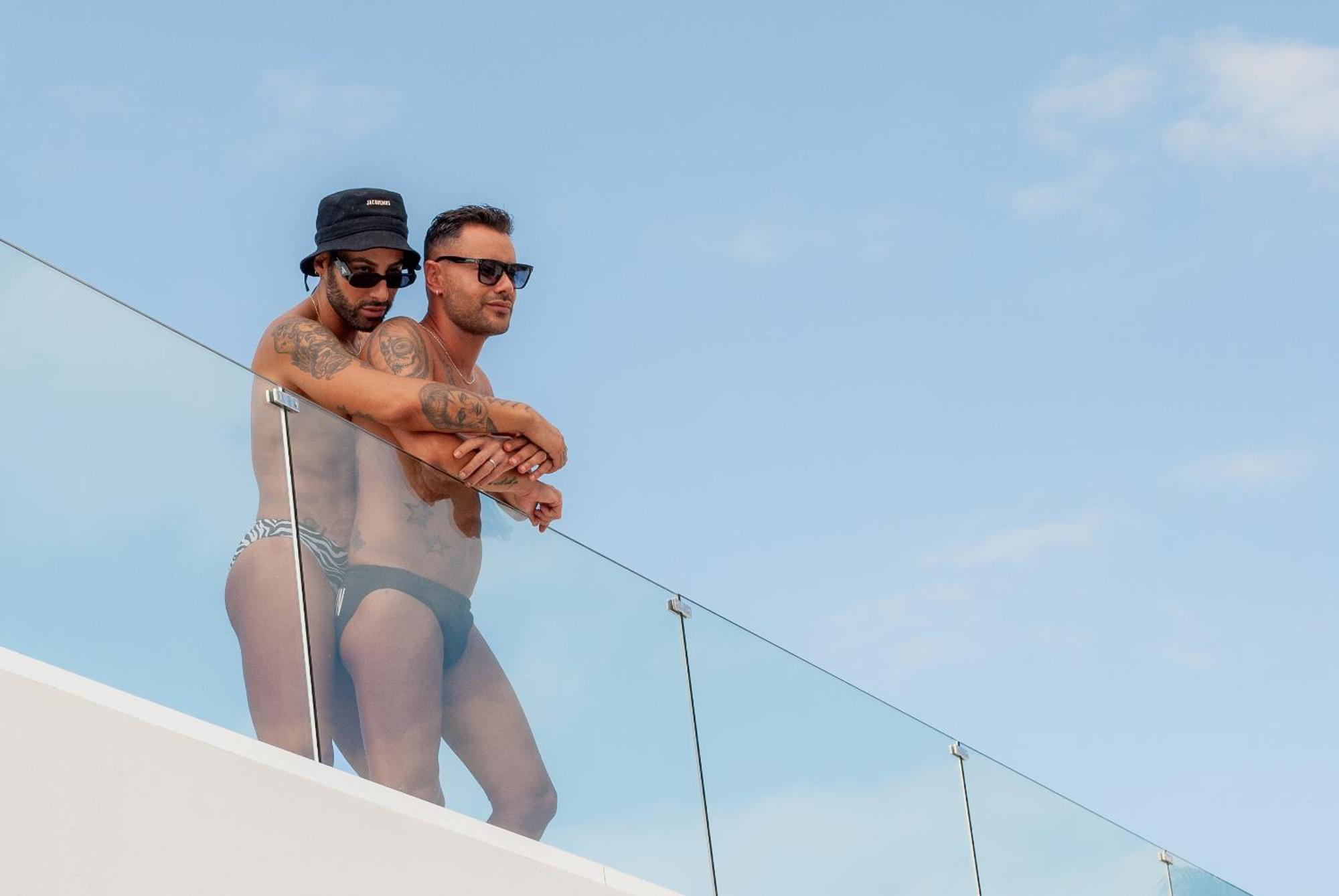 Mar Bianco - Gay Men Only Aparthotel มาสปาโลมาส ภายนอก รูปภาพ